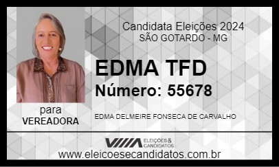 Candidato EDMA TFD 2024 - SÃO GOTARDO - Eleições