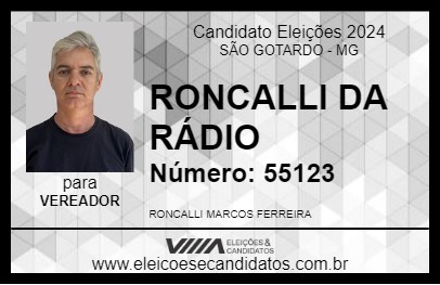 Candidato RONCALLI DA RÁDIO 2024 - SÃO GOTARDO - Eleições