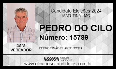 Candidato PEDRO DO CILO 2024 - MATUTINA - Eleições