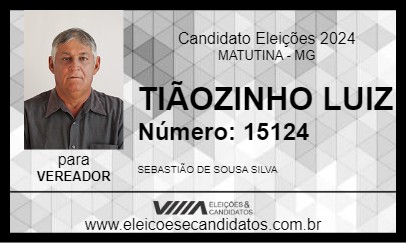 Candidato TIÃOZINHO LUIZ 2024 - MATUTINA - Eleições