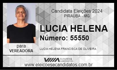 Candidato LUCIA HELENA 2024 - PIRAÚBA - Eleições