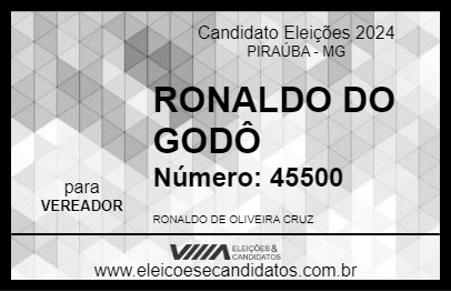 Candidato RONALDO DO GODÔ 2024 - PIRAÚBA - Eleições