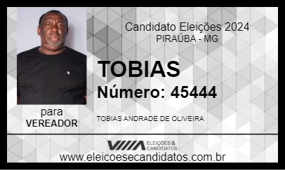 Candidato TOBIAS 2024 - PIRAÚBA - Eleições