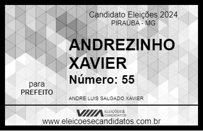 Candidato ANDREZINHO XAVIER 2024 - PIRAÚBA - Eleições