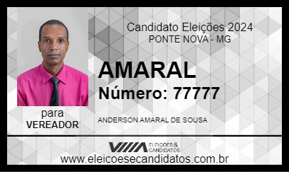 Candidato AMARAL 2024 - PONTE NOVA - Eleições