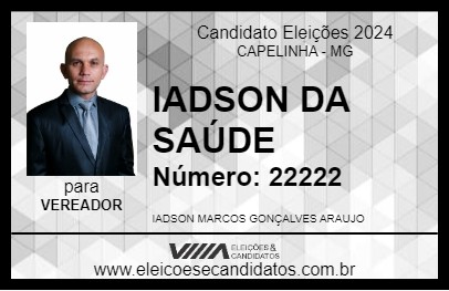 Candidato IADSON DA SAÚDE 2024 - CAPELINHA - Eleições