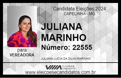 Candidato JULIANA MARINHO 2024 - CAPELINHA - Eleições