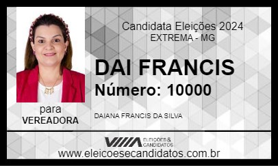 Candidato DAI FRANCIS 2024 - EXTREMA - Eleições