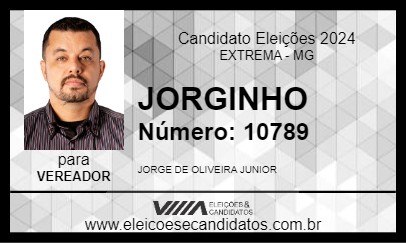 Candidato JORGINHO 2024 - EXTREMA - Eleições