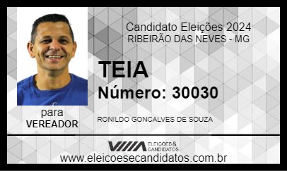 Candidato TEIA 2024 - RIBEIRÃO DAS NEVES - Eleições