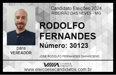 Candidato RODOLFO FERNANDES 2024 - RIBEIRÃO DAS NEVES - Eleições