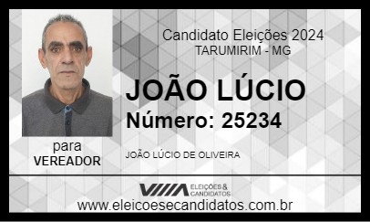 Candidato JOÃO LÚCIO 2024 - TARUMIRIM - Eleições