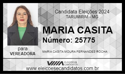 Candidato MARIA CASITA 2024 - TARUMIRIM - Eleições