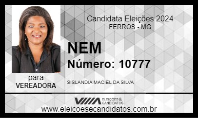 Candidato NEM 2024 - FERROS - Eleições