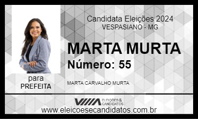 Candidato MARTA MURTA 2024 - VESPASIANO - Eleições