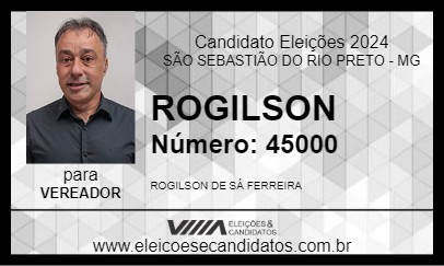 Candidato ROGILSON 2024 - SÃO SEBASTIÃO DO RIO PRETO - Eleições