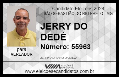 Candidato JERRY DO DEDÉ 2024 - SÃO SEBASTIÃO DO RIO PRETO - Eleições