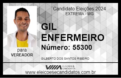 Candidato GIL ENFERMEIRO 2024 - EXTREMA - Eleições