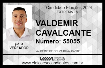 Candidato VALDEMIR CAVALCANTE 2024 - EXTREMA - Eleições