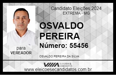 Candidato OSVALDO PEREIRA 2024 - EXTREMA - Eleições