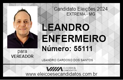 Candidato LEANDRO ENFERMEIRO 2024 - EXTREMA - Eleições