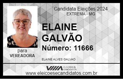 Candidato ELAINE GALVÃO 2024 - EXTREMA - Eleições