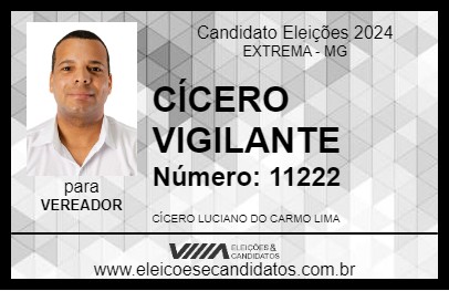 Candidato CÍCERO VIGILANTE 2024 - EXTREMA - Eleições