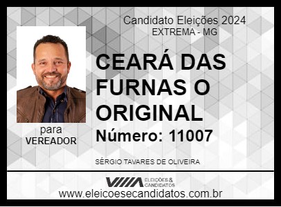 Candidato CEARÁ DAS FURNAS O ORIGINAL 2024 - EXTREMA - Eleições