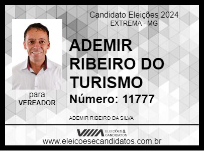 Candidato ADEMIR RIBEIRO DO TURISMO 2024 - EXTREMA - Eleições