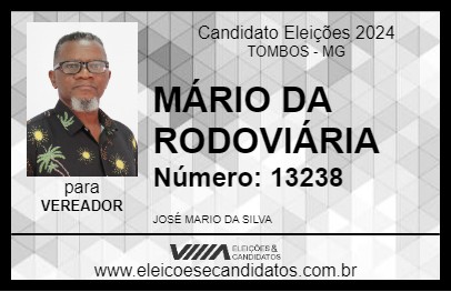 Candidato MÁRIO DA RODOVIÁRIA 2024 - TOMBOS - Eleições