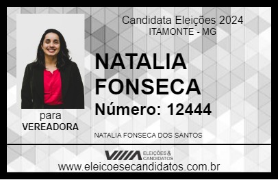 Candidato NATALIA FONSECA 2024 - ITAMONTE - Eleições