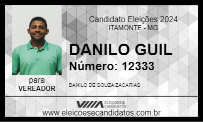 Candidato DANILO GUIL 2024 - ITAMONTE - Eleições