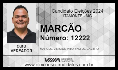 Candidato MARCÃO 2024 - ITAMONTE - Eleições