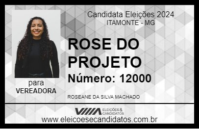 Candidato ROSE DO PROJETO 2024 - ITAMONTE - Eleições