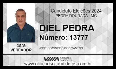 Candidato DIEL PEDRA 2024 - PEDRA DOURADA - Eleições