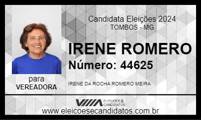 Candidato IRENE ROMERO 2024 - TOMBOS - Eleições