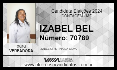 Candidato IZABEL BEL 2024 - CONTAGEM - Eleições