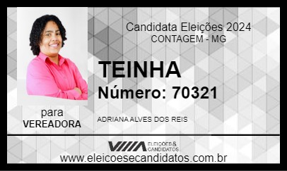 Candidato TEINHA 2024 - CONTAGEM - Eleições