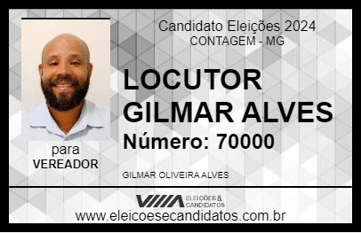 Candidato LOCUTOR GILMAR ALVES 2024 - CONTAGEM - Eleições