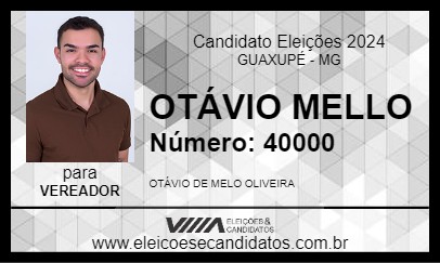 Candidato OTÁVIO MELLO 2024 - GUAXUPÉ - Eleições