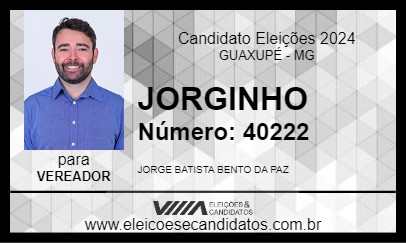 Candidato JORGINHO 2024 - GUAXUPÉ - Eleições