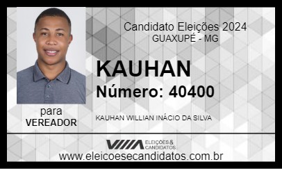 Candidato KAUHAN 2024 - GUAXUPÉ - Eleições