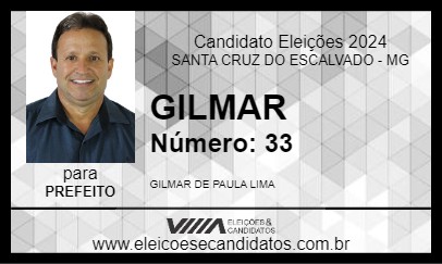 Candidato GILMAR 2024 - SANTA CRUZ DO ESCALVADO - Eleições