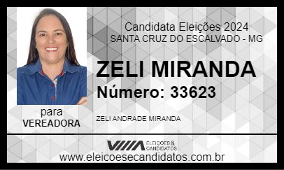 Candidato ZELI MIRANDA 2024 - SANTA CRUZ DO ESCALVADO - Eleições