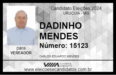 Candidato DADINHO MENDES 2024 - URUCUIA - Eleições