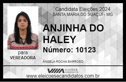 Candidato ANJINHA DO HALEY 2024 - SANTA MARIA DO SUAÇUÍ - Eleições