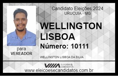 Candidato WELLINGTON LISBOA 2024 - URUCUIA - Eleições