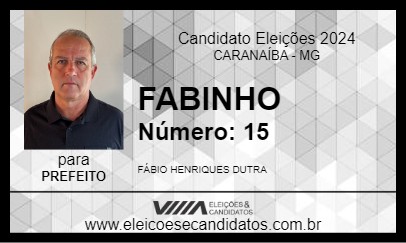 Candidato FABINHO 2024 - CARANAÍBA - Eleições