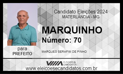 Candidato MARQUINHO 2024 - MATERLÂNDIA - Eleições