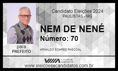 Candidato NEM DE NENÉ 2024 - PAULISTAS - Eleições